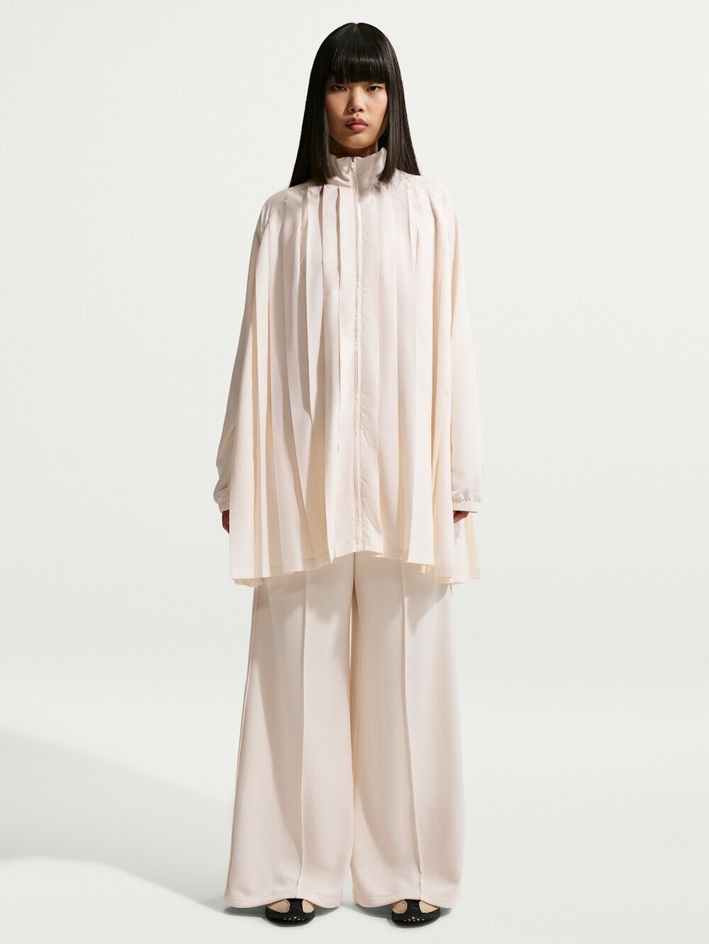 Oversized Pleated Mini Dress New With Tags